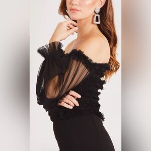 Peasant style, ruffled top